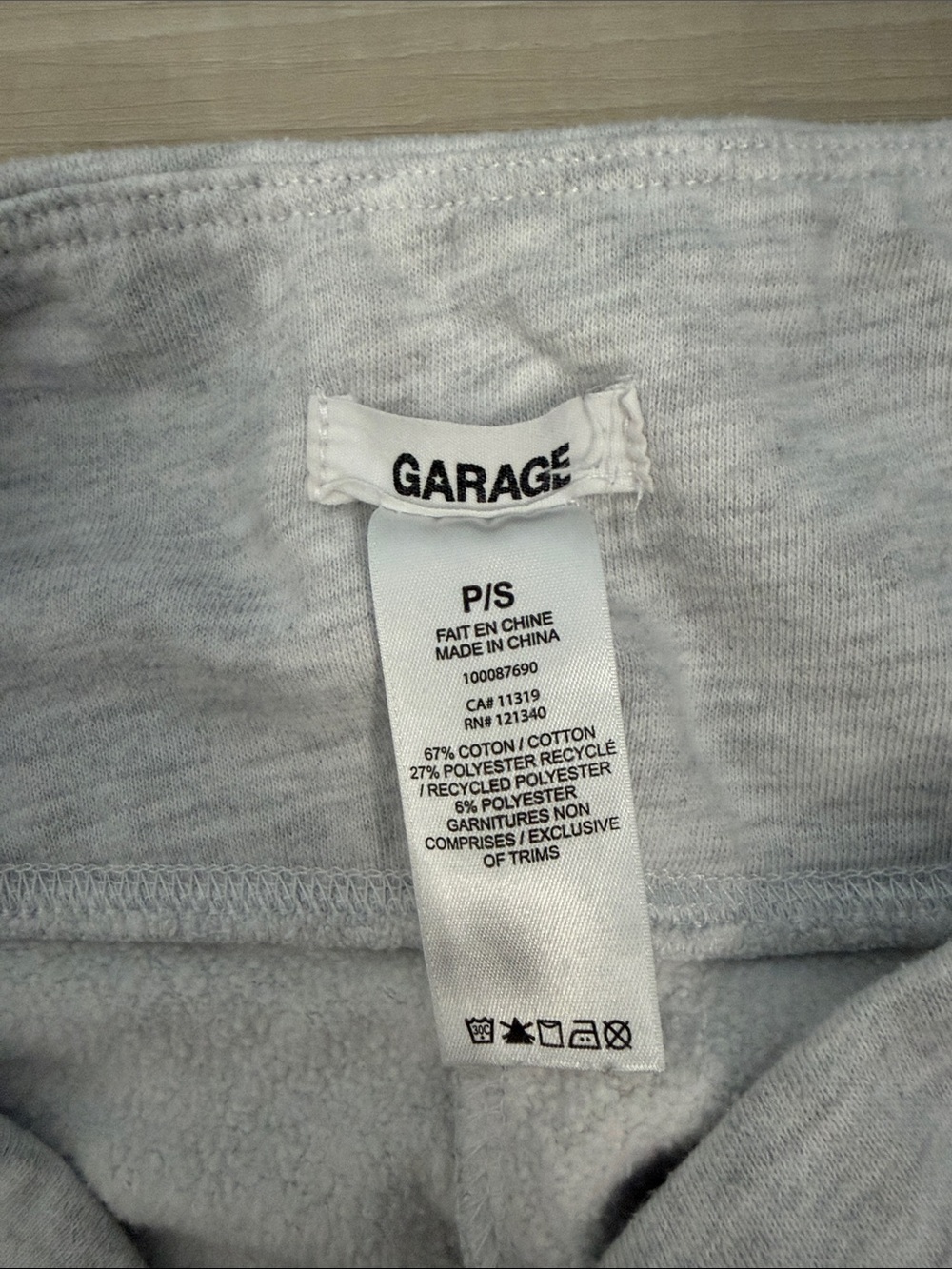 Garage Light Gray Woman’s Sweatpants - Cozy Everyday Joggers - Picture 2 of 2